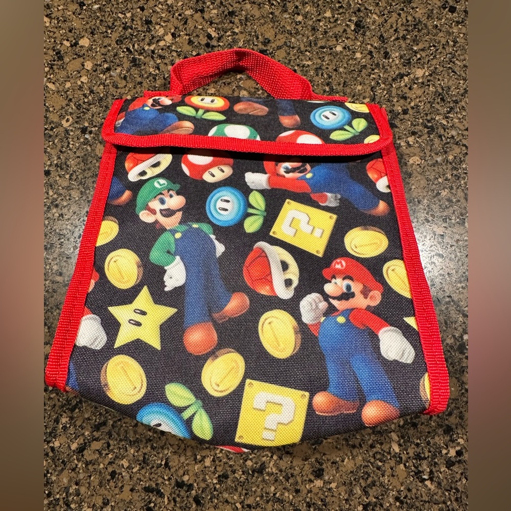 Super Mario Themed Lunch Bag Not Used